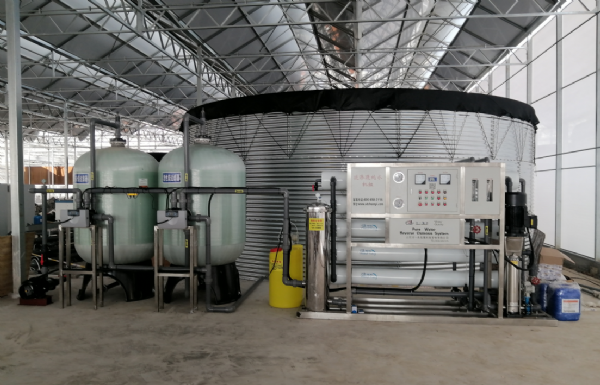 云南園藝用水10T單級反滲透安裝調試完成