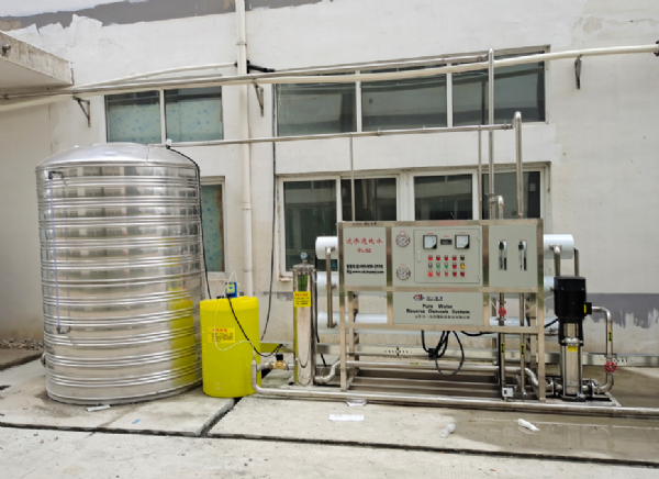 宿遷食品6T反滲透設備安裝調試完成